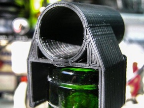lampara botella exterior e jardim luz ao ar livre iluminação a reciclagem garrafa de vinho 3d print model - Mito3D