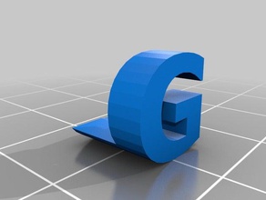 mi personalizados de dos letras escultura gl las esculturas personalizado 3d print model - Mito3D