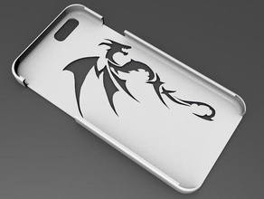 iphone 6 básica del caso tribal dragon el teléfono móvil 3d print model - Mito3D
