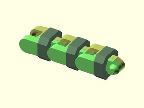 şekil kilit zinciri ıı mühendislik bilezik zincir kapatma formu pozitif kilitleme tutma şekli trunnion 3d print model - Mito3D