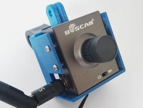 boscam la caja de cámara diy adaptador caso titular rc modell 3d print model - Mito3D