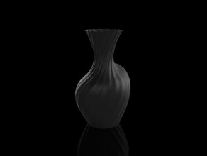 50er twist-vase household supplies 3d print model - Mito3D