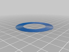 bed levelling spirals 3d printing tests calibrate calibration level spiral 3d print model - Mito3D