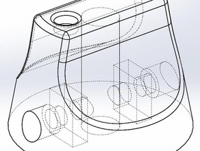 30mm dia shaft 6mm comfortable knob household rotary volume 3d print model - Mito3D