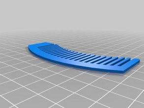 curved comb household supplies grooming 3d print model - Mito3D
