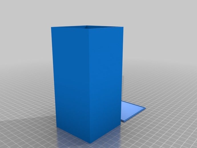 customized tall box containers 3D print model - Mito3D