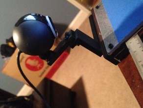 printrbot simple 1405 webcam mount 3d printer accessories bed camera pivot wood 3d print model - Mito3D