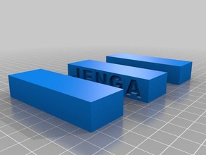 jenga-Blöcke Spiele jenga 3d print model - Mito3D