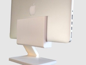 modern design macbook pro retina stand computer 3d print model - Mito3D