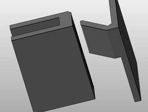 deux pièces pour macbook pro stand de moderne ordinateur 3d print model - Mito3D