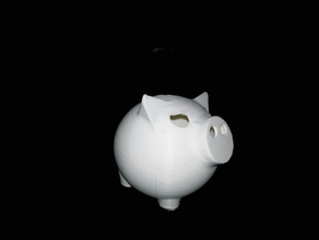 hucha cerdito decoración animal caja de dinero piggy 3d print model - Mito3D
