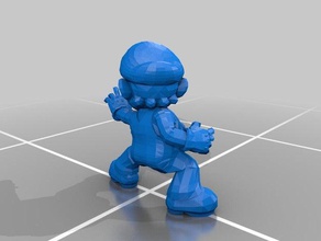 mario temiz v bowser hala brocken video oyunları supermario oyunu 3d print model - Mito3D