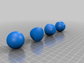 não-redonda esferas matemática largura constante inventor o matlab não-regular sheres paramétrico reuleaux polígonos 3d print model - Mito3D