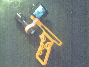 pistol grip camera gun flashlight attachment 3d 3d print model - Mito3D