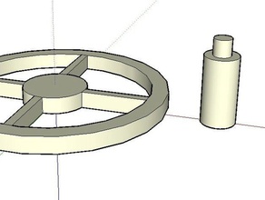 simple top gadgets wheel 3d print model - Mito3D