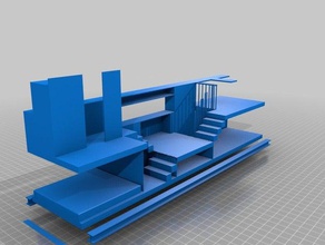 tiny house floorplan 1 3d print model - Mito3D