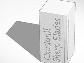 rasierhobel Entsorgung-box-blade-vault Bad 3d rasieren 3d print model - Mito3D