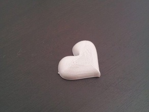 heart sculptures 3d jewelry love small test toy 3d print model - Mito3D
