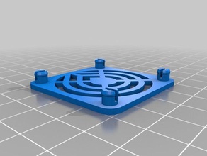 meu personalizados mola pino de montagem grelha da ventoinha eletrônica personalizado 3d print model - Mito3D
