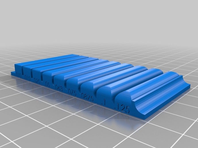 filete estándar 3d la impresión pruebas 3D print model - Mito3D