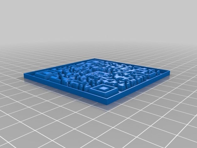 meiyi qr trousseau de clés porte-clés personnalisé 3D print model - Mito3D