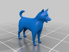 cão animais 3d print model - Mito3D