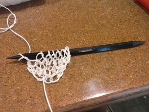 anpassbare double point knitting needles diy stricken Stricknadeln openscad 3d print model - Mito3D