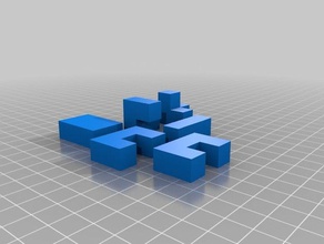 6 piece cube puzzle puzzles 3d print model - Mito3D