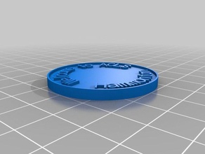 acls coin coins & badges customized 3d print model - Mito3D
