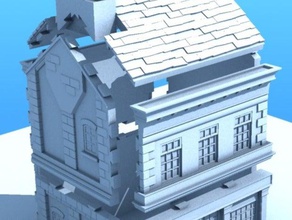 casa victoriana de construcción las estructuras edificios 28mm la arquitectura edificio tienda victoriano wargaming 3d print model - Mito3D