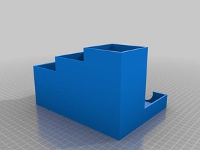 desk organizer organization office pencil holder 3d print model - Mito3D