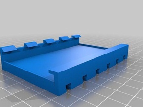 breadboard holder fischertechnik compatible construction toys 3d print model - Mito3D