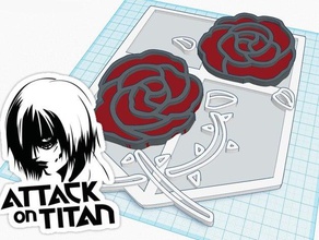 ataque titan regimento de guarnição emblema sinais e logotipos anime garrison 3d print model - Mito3D