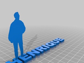 letras 3d formando o nome henrique printing tests 3d print model - Mito3D