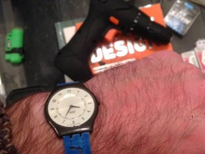 swatch straps - accessories bracelet ninjaflex watch 3d print model - Mito3D