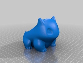 bulbasaur maceta de alta resolución al aire libre y jardín pokemon 3d print model - Mito3D