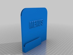 menu holder organization buisness card phone tidy 3d print model - Mito3D