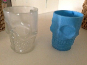 skull cup scans & replicas 123d halloween mudbox mug 3d print model - Mito3D