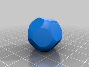13-sided dice creation customized 3d print model - Mito3D