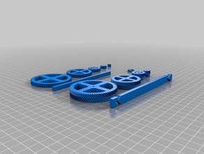 engranajes y eslab n parti engranaje eslabon ingranaggi 3d print model - Mito3D