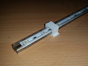 led-strip clamp electronics led strip mounting bracket 3d print model - Mito3D