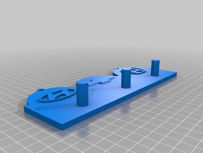 hyundai chevy honda key hanger organization customized 3d print model - Mito3D