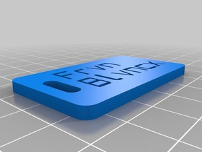 paco dog tag de l'organisation personnalisé 3d print model - Mito3D