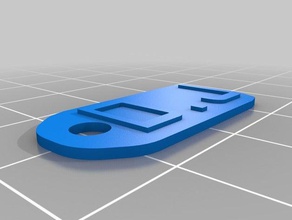 özelleştirilmiş (Yusuf benim fob anahtar aksesuarlar 3d print model - Mito3D