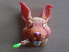 mutant bunny animals 3d printer easter easterbunny mutated rabbit scary terror 3d print model - Mito3D