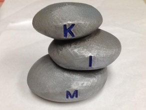 balance stones sculptures art kim stone 3d print model - Mito3D