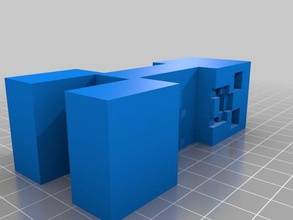4mm pixel parametric minecraft creeper now dualstrusion art customized 3d print model - Mito3D