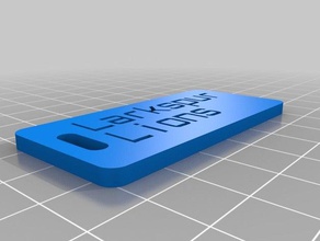 espora leões personalizador versão de etiqueta bagagem organização personalizado 3d print model - Mito3D