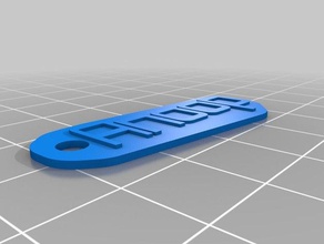 özelleştirilmiş (Yusuf benim fob anahtar aksesuarlar 3d print model - Mito3D