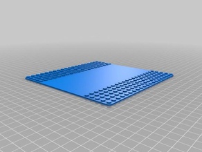 lego plaque de base jouets construction personnalisé legos brique compatible 3d print model - Mito3D